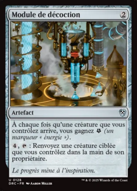 Module de décoction, carte Magic DRC 128 — extension Aetherdrift Commander