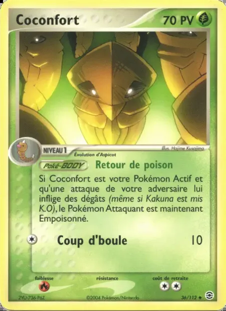 Coconfort, carte Pokémon RG 36 — extension EX Rouge Feu & Vert Feuille