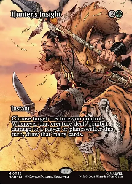 Hunter's Insight, Magic card MAR 35 — Marvel Universe set