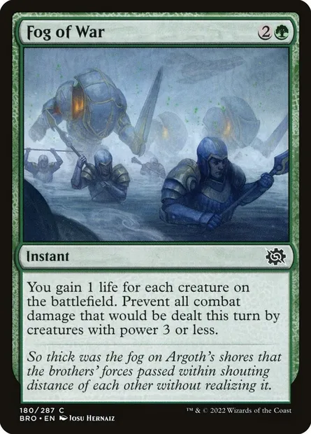Fog of War, Magic card BRO 180 — The Brothers' War set