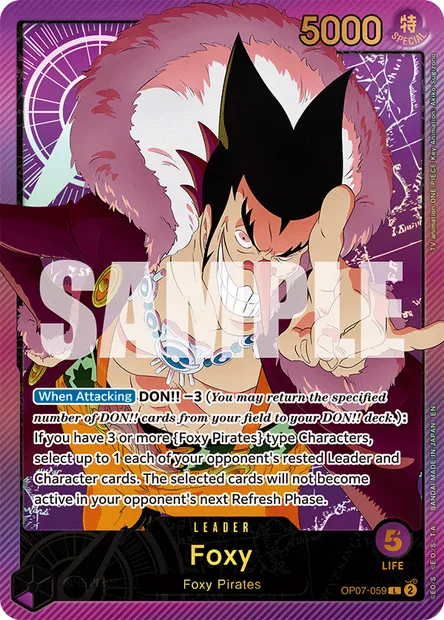 Foxy, carte One Piece OP07-059 — extension 500 YEARS IN THE FUTURE