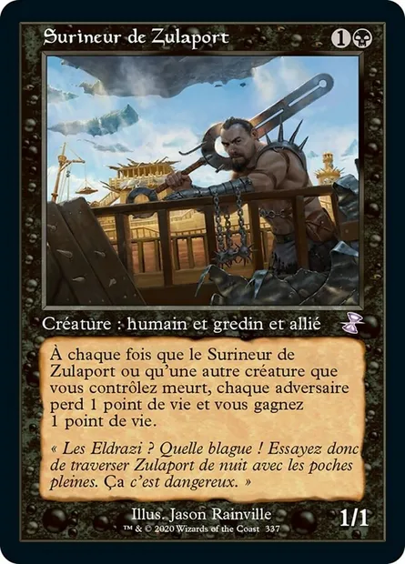 Surineur de Zulaport, carte Magic TSR 337 — extension Spirale Temporelle Remastered