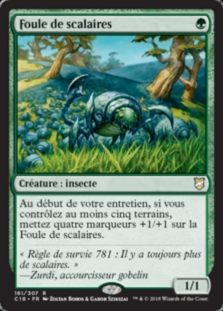 Foule de scalaires, carte Magic C18 161 — extension Commander 2018