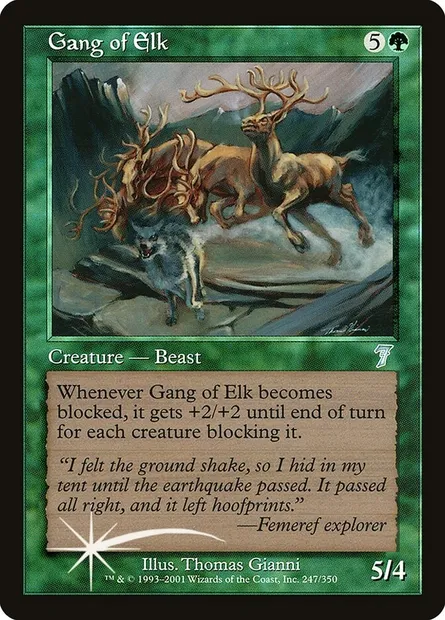 Gang of Elk, Magic card 7ED 247★ — Seventh Edition set