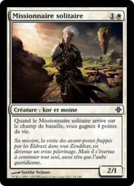 Missionnaire solitaire, carte Magic ROE 34 — extension L'ascension des Eldrazi
