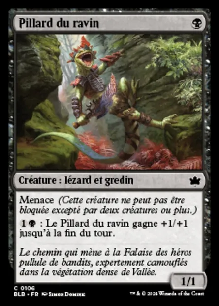 Pillard du ravin, carte Magic BLB 106 — extension Bloomburrow