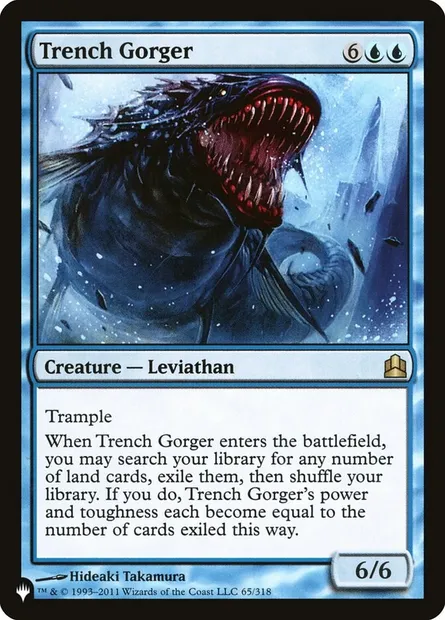 Trench Gorger, Magic card PLST CMD-65 — The List set