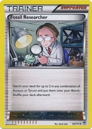Chercheur de Fossiles, carte Pokémon TDX 092 — extension Theme Deck & Blisters Exclusives