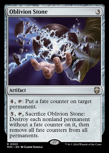 Oblivion Stone, Magic card M3C 303 — Modern Horizons 3 Commander set