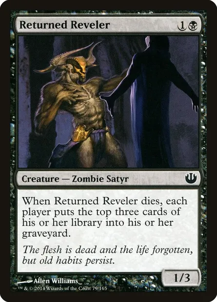 Returned Reveler, Magic card JOU 79 — Journey into Nyx set