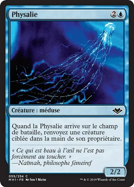 Physalie, carte Magic MH1 55 — extension Horizons du Modern