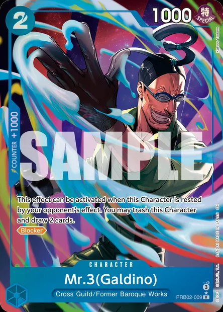Mr.3(Galdino), One Piece card PRB02-009 — ONE PIECE CARD THE BEST vol.2 set