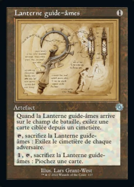 Lanterne guide-âmes, carte Magic BRR 117 — extension The Brothers' War Retro Artifacts