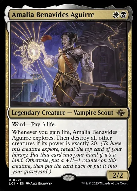 Amalia Benavides Aguirre, Magic card LCI 221 — The Lost Caverns of Ixalan set