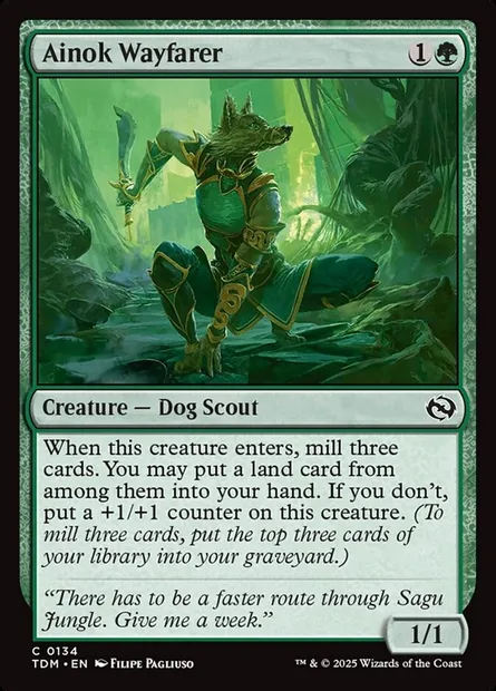 Ainok Wayfarer, Magic card TDM 134 — Tarkir: Dragonstorm set