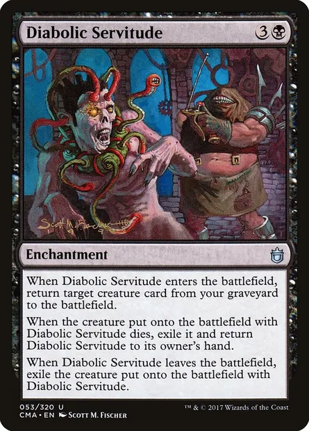 Diabolic Servitude, Magic card CMA 53 — Commander Anthology set