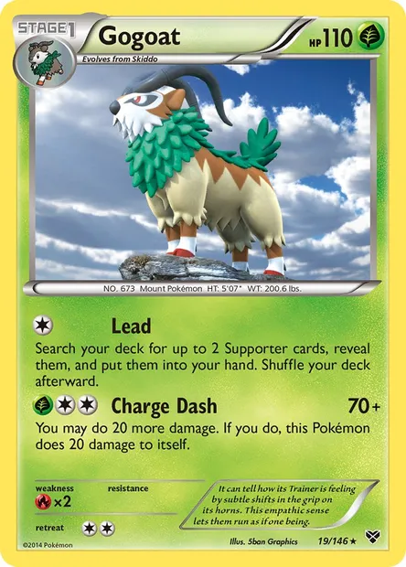 Gogoat, Pokémon card XY 19 — XY set