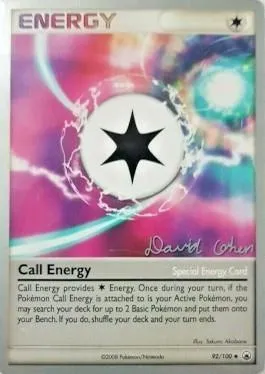 Call Energy, Pokémon card WCD09 092 — World Championship Decks 2009 set