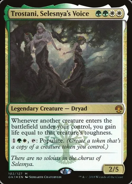 Trostani, Selesnya's Voice, Magic card GK1 102 — GRN Guild Kit set