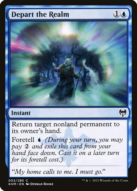 Depart the Realm, Magic card KHM 53 — Kaldheim set