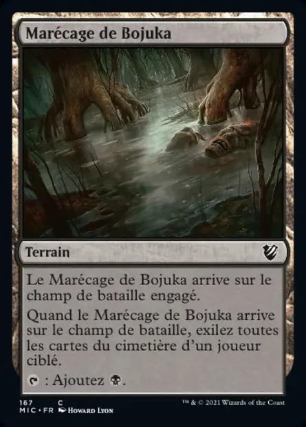 Marécage de Bojuka, carte Magic MIC 167 — extension Midnight Hunt Commander