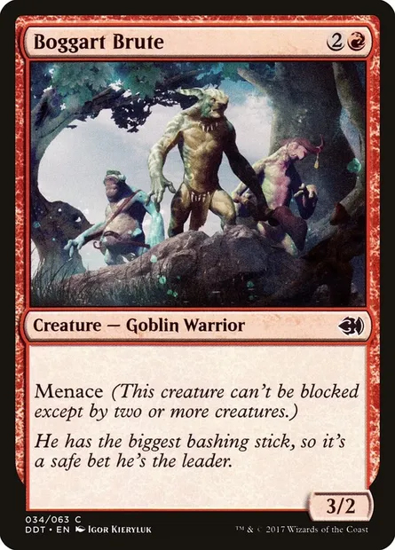 Boggart Brute, Magic card DDT 34 — Duel Decks: Merfolk vs. Goblins set