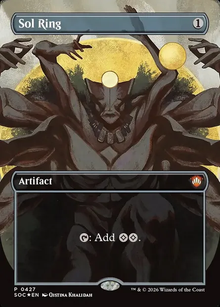 Anneau solaire, carte Magic SOC 427 — extension Secrets of Strixhaven Commander
