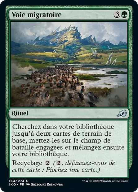 Voie migratoire, carte Magic IKO 164 — extension Ikoria: Lair of Behemoths