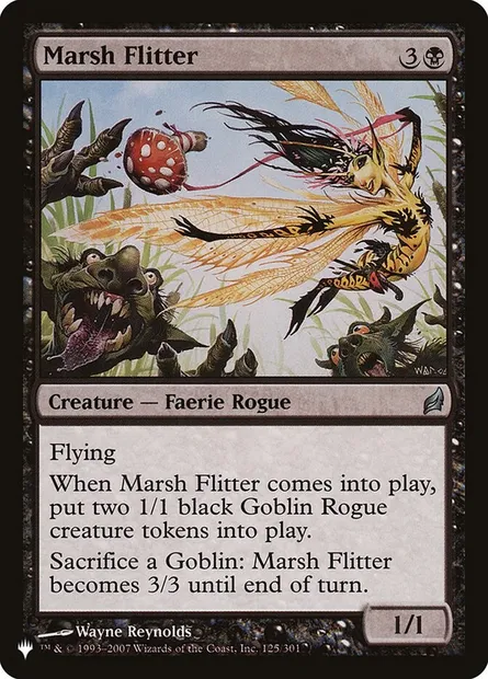 Voltigeuse des marécages, carte Magic PLST LRW-125 — extension The List