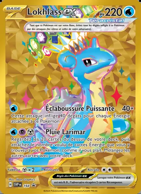 Lokhlass-ex, carte Pokémon PR-SV 164 — extension SVP Black Star Promos