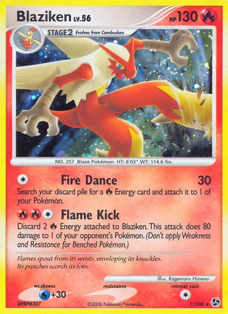 Blaziken, Pokémon card GE 1 — Great Encounters set