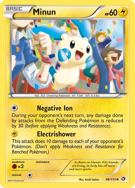 Minun, Pokémon card LTR 48 — Legendary Treasures set