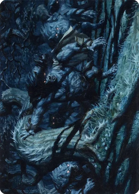 Unnatural Moonrise // Unnatural Moonrise, carte Magic AMID 70 — extension Midnight Hunt Art Series
