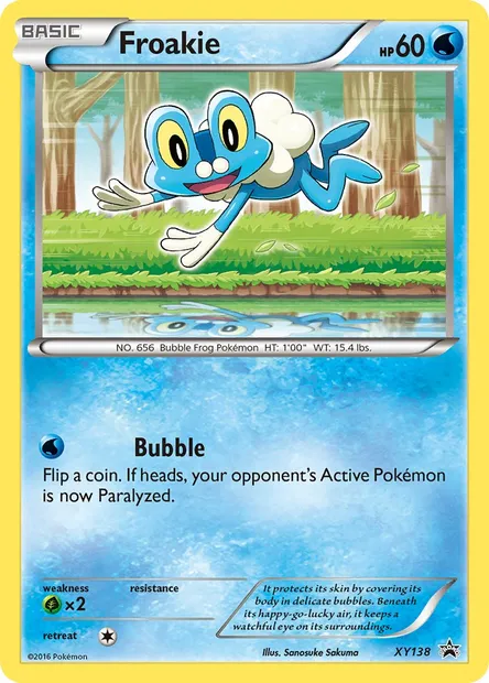 Froakie, Pokémon card XY 138 — XY Black Star Promos set