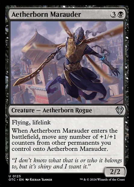 Aetherborn Marauder, Magic card OTC 125 — Outlaws of Thunder Junction Commander set