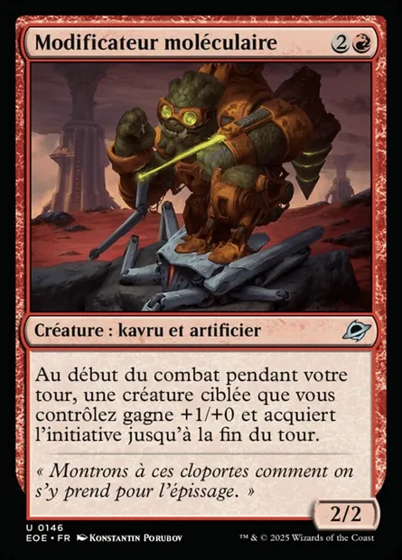 Modificateur moléculaire, carte Magic EOE 146 — extension Edge of Eternities