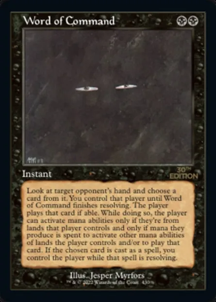 Word of Command, Magic card 30A 430 — 30th Anniversary Edition set