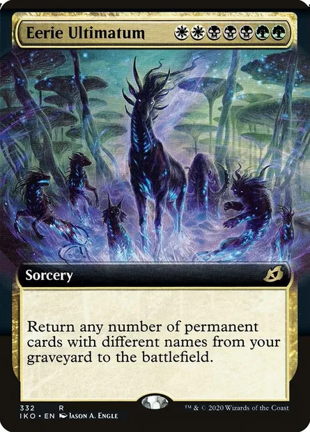 Eerie Ultimatum, Magic card IKO 332 — Ikoria: Lair of Behemoths set