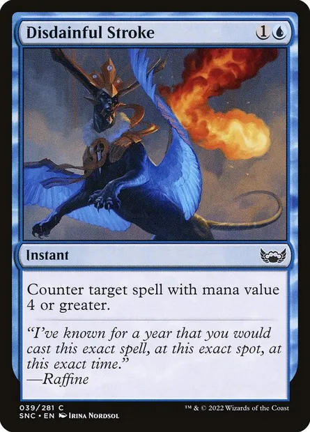 Disdainful Stroke, Magic card SNC 39 — Streets of New Capenna set