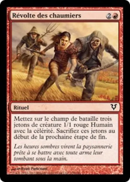 Révolte des chaumiers, carte Magic AVR 158 — extension Avacyn ressuscitée