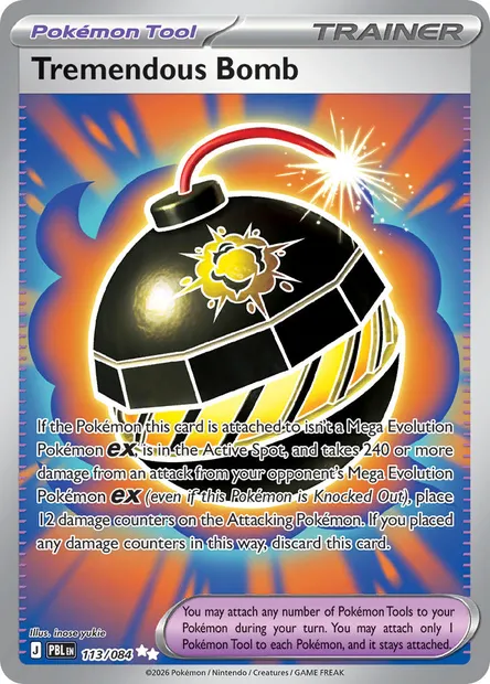 Tremendous Bomb, Pokémon card PBL 113 — Pitch Black set
