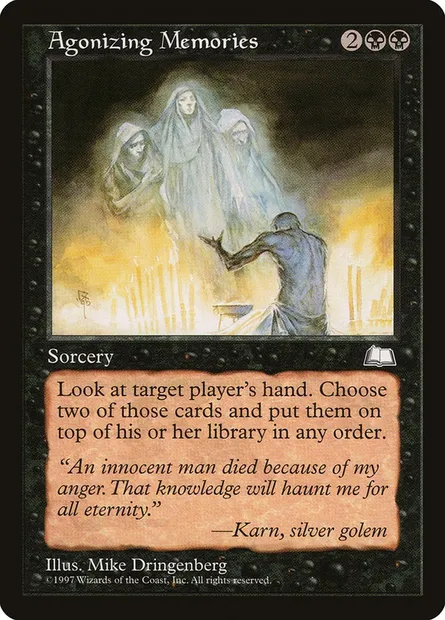 Agonizing Memories, Magic card WTH 60 — Weatherlight set