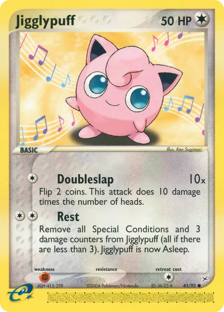 Jigglypuff, Pokémon card MA 41 — Team Magma vs Team Aqua set