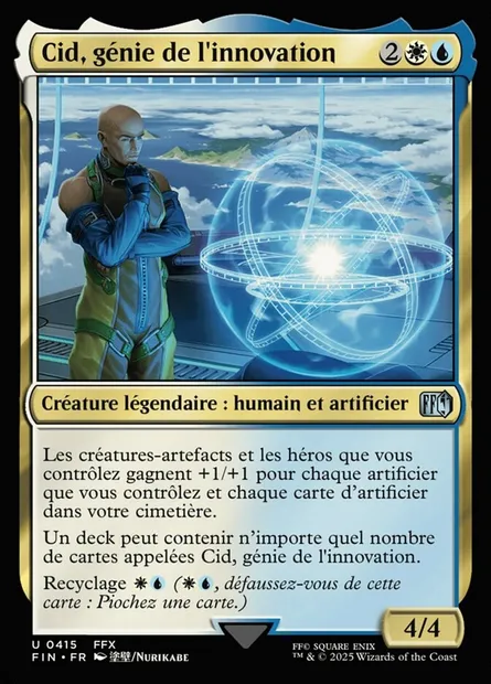 Cid, génie de l'innovation, carte Magic FIN 415 — extension Final Fantasy
