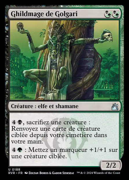 Ghildmage de Golgari, carte Magic RVR 188 — extension Ravnica Remastered