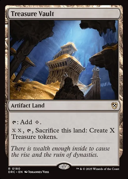 Treasure Vault, Magic card DRC 180 — Aetherdrift Commander set