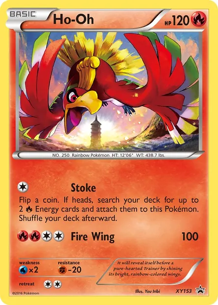 Ho Oh, Pokémon card XY 153 — XY Black Star Promos set