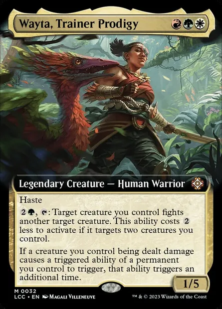 Wayta, Trainer Prodigy, Magic card LCC 32 — The Lost Caverns of Ixalan Commander set