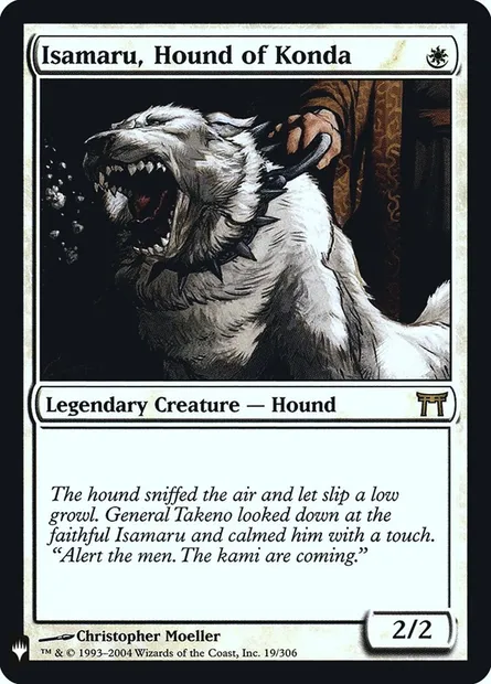 Isamaru, Hound of Konda, Magic card PLST CHK-19 — The List set