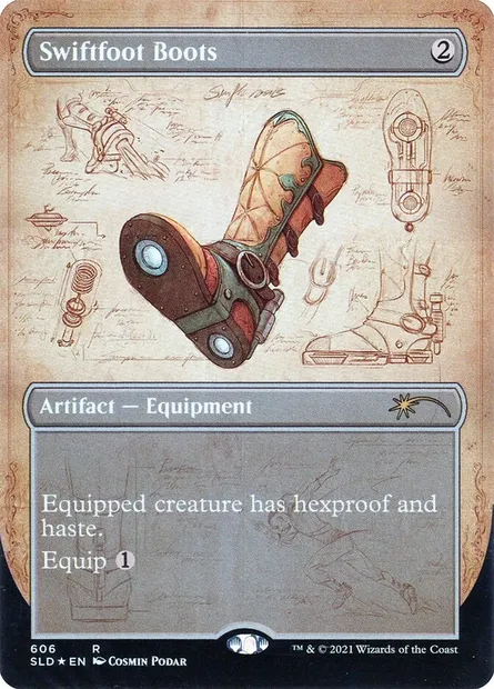 Swiftfoot Boots, Magic card SLD 606 — Secret Lair Drop set